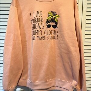 Graphic Pink Sweater for Women